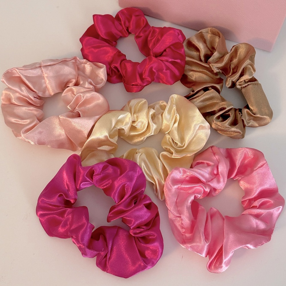 Silk Scrunchie Set 6pcs